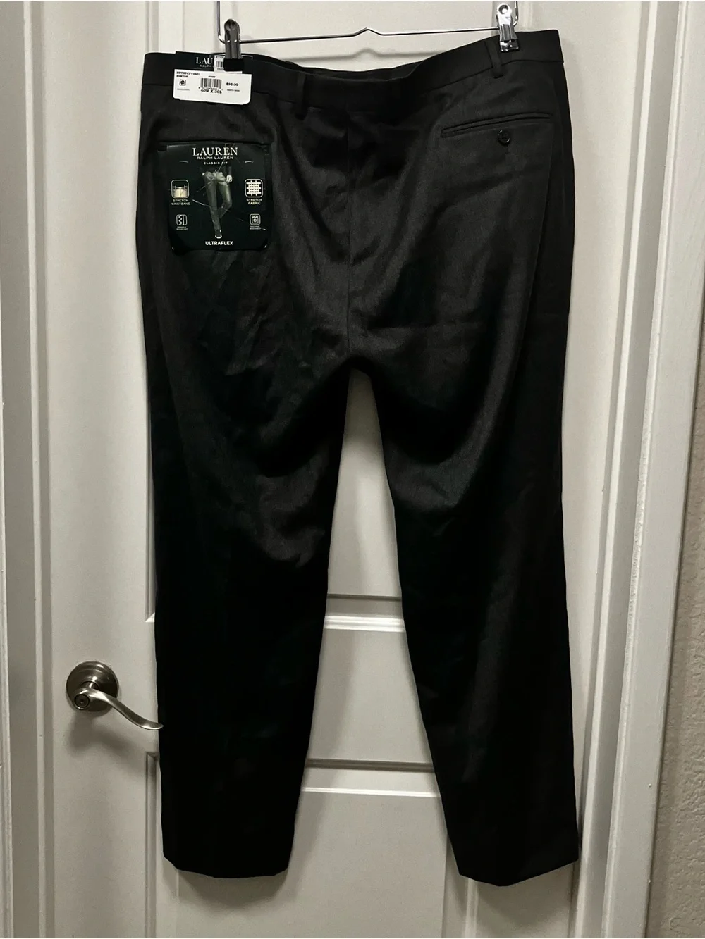 NWT Lauren Ralph Lauren Ultraflex Dress Pants Men 40x30 Grey Classic Fit Norton